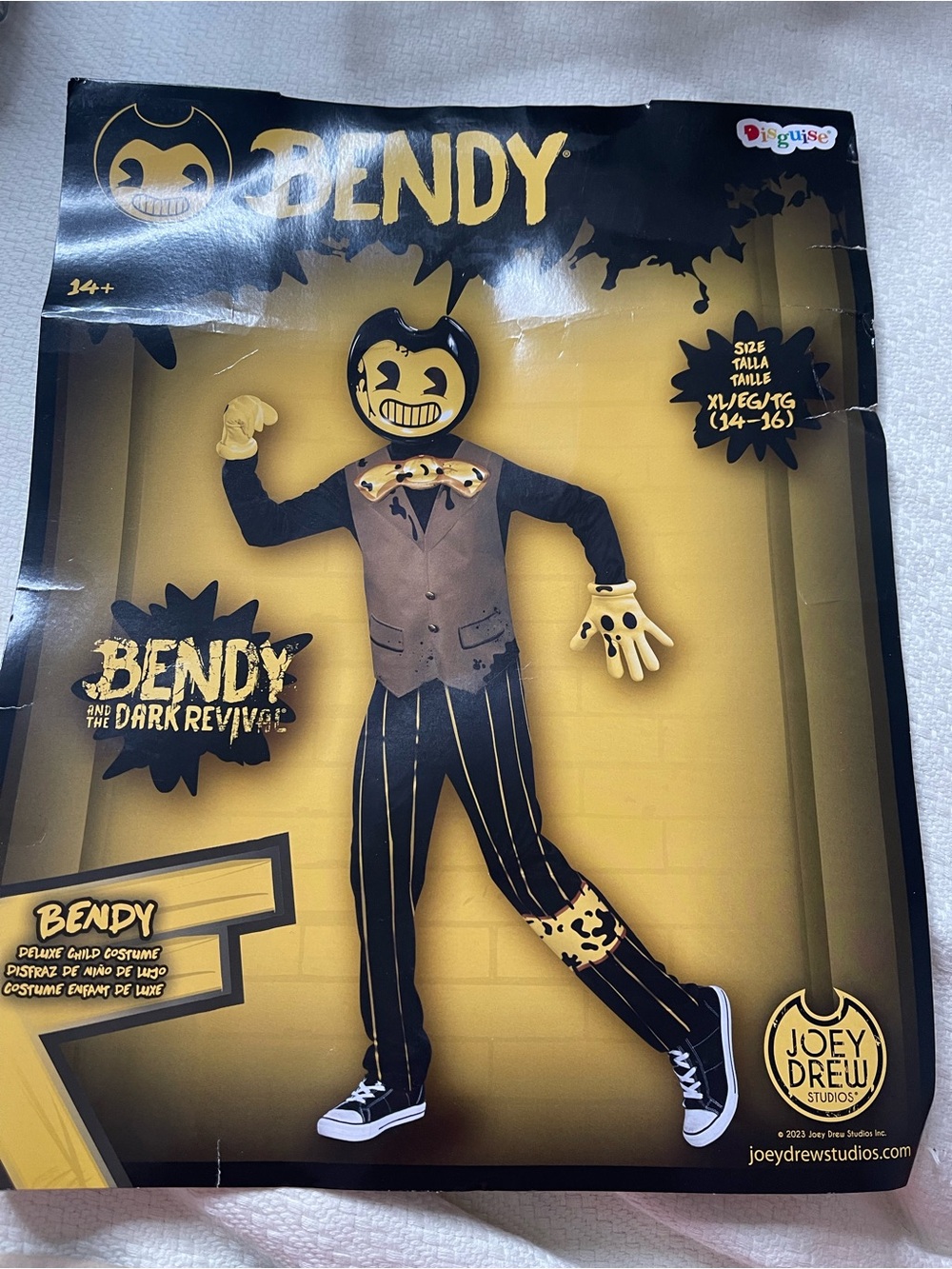 Kids Costume BENDY size XL 14-16 great condition